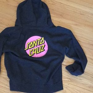 The Original Santa Cruz Pink Dot ZIP Sweatshirt
